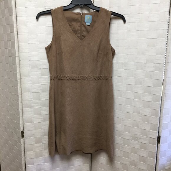 CeCe tan sleeveless mini dress size 2 - Picture 1 of 10